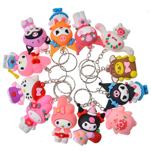 🎀 Boîte Mystère Hello Kitty – 24 Porte-clés Surprise Kawaii à Collectionner